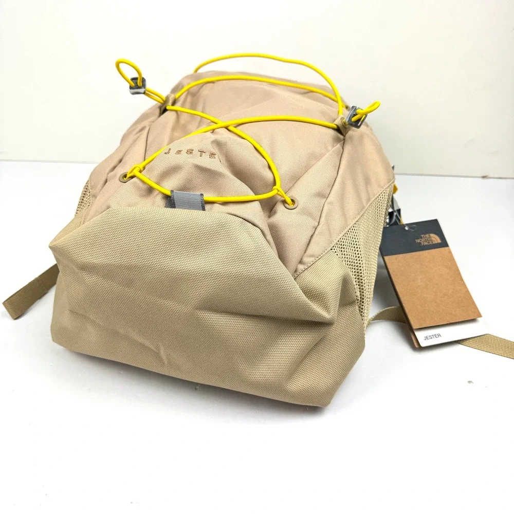 The North Face Women's Jester Backpack 27L Tan Yellow Bungee Laptop Bag NWT